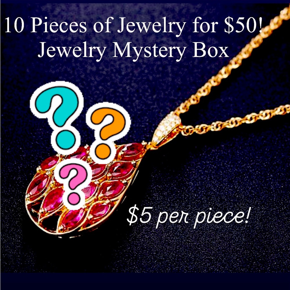 Jewelry Mystery Box of 10 pieces. $50
